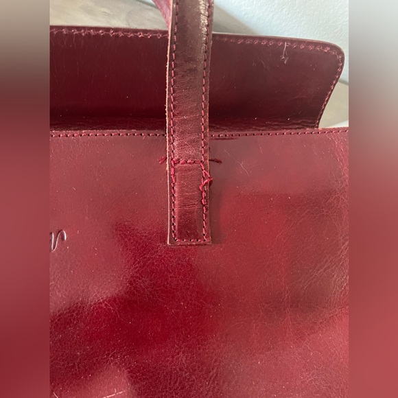 Vintage Monsac Cherry Red Shoulder Bag - Picture 11 of 13